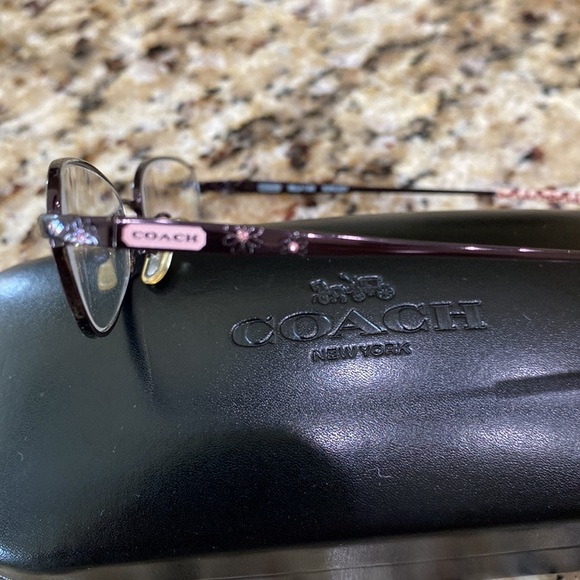 Coach Glasses Della (128) Burgundy - Picture 4 of 10